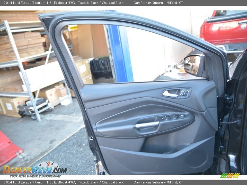 2014 Ford Escape Titanium 1.6L EcoBoost 4WD Tuxedo Black / Charcoal Black Photo #22