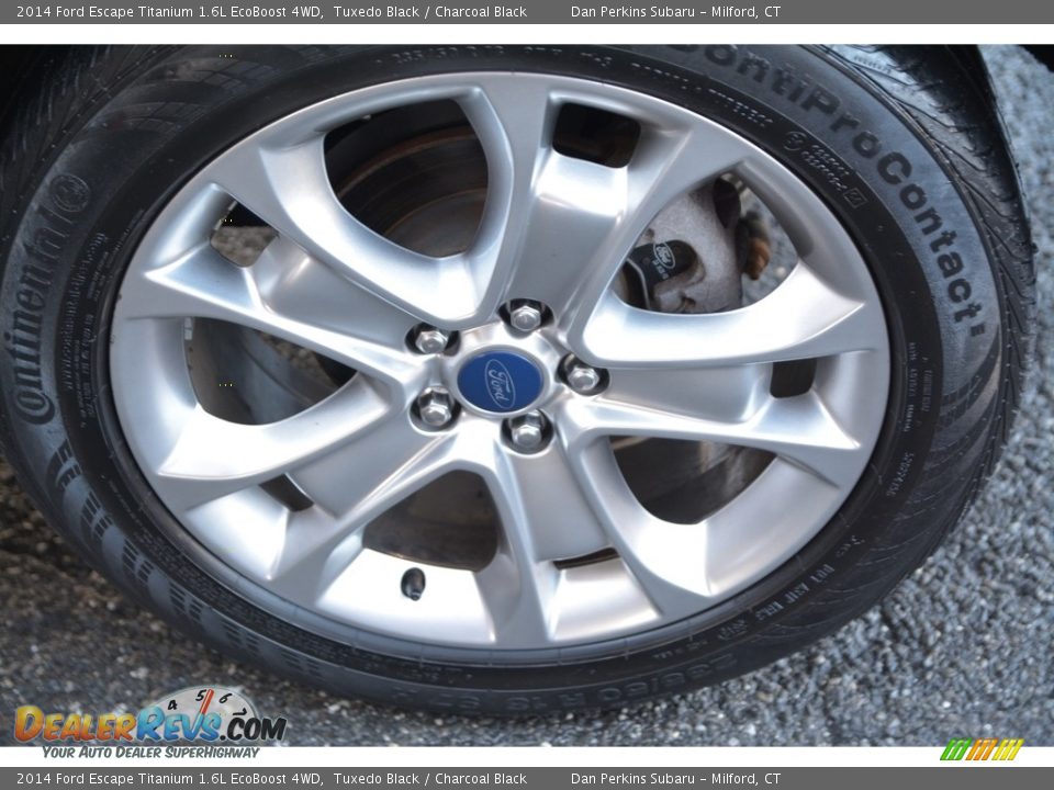 2014 Ford Escape Titanium 1.6L EcoBoost 4WD Tuxedo Black / Charcoal Black Photo #24