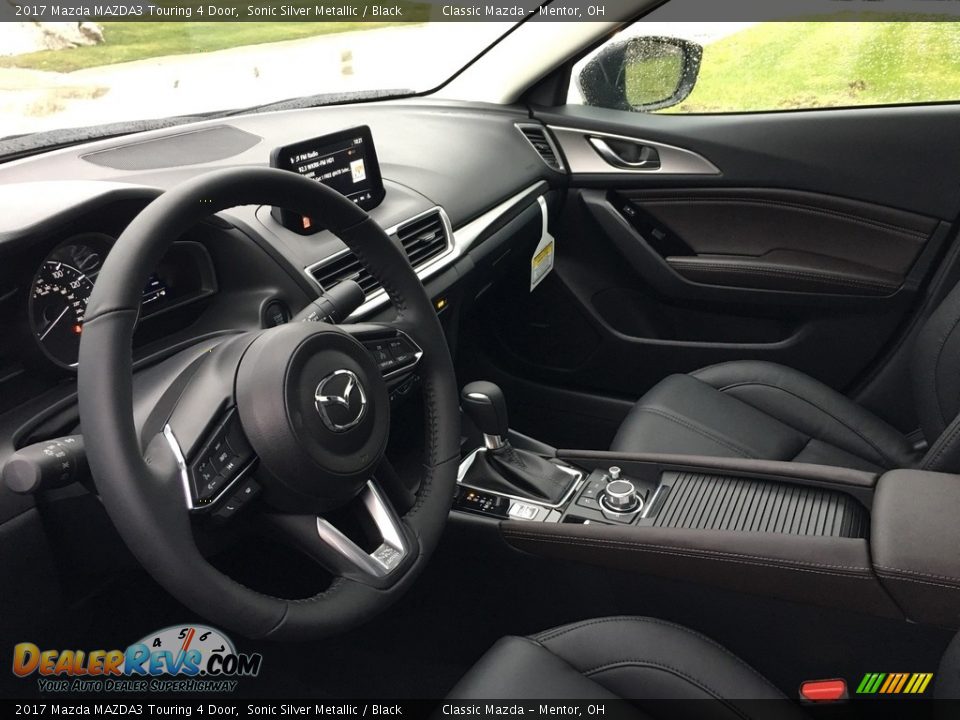 2017 Mazda MAZDA3 Touring 4 Door Sonic Silver Metallic / Black Photo #3