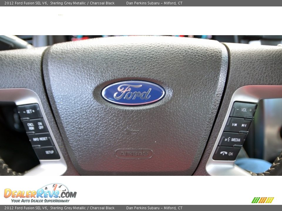 2012 Ford Fusion SEL V6 Sterling Grey Metallic / Charcoal Black Photo #13
