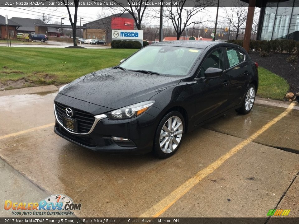 2017 Mazda MAZDA3 Touring 5 Door Jet Black Mica / Black Photo #1