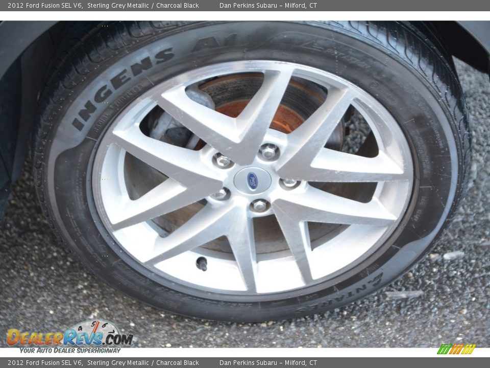 2012 Ford Fusion SEL V6 Sterling Grey Metallic / Charcoal Black Photo #20
