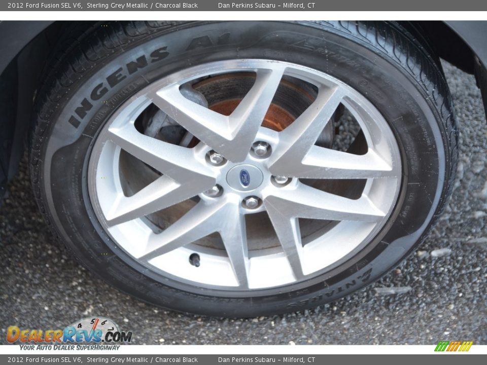 2012 Ford Fusion SEL V6 Sterling Grey Metallic / Charcoal Black Photo #21