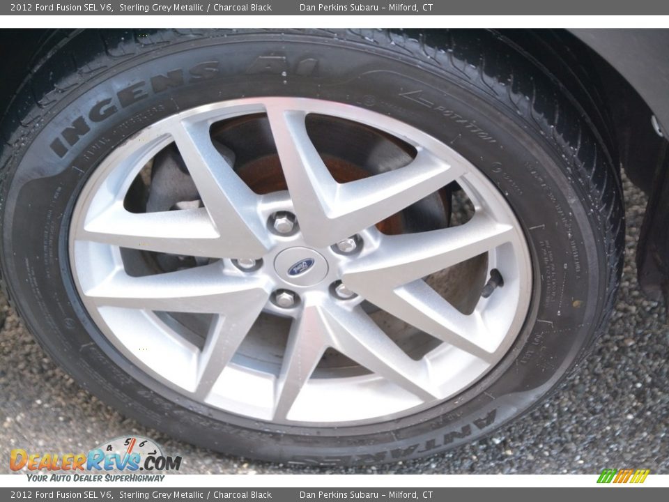 2012 Ford Fusion SEL V6 Sterling Grey Metallic / Charcoal Black Photo #23