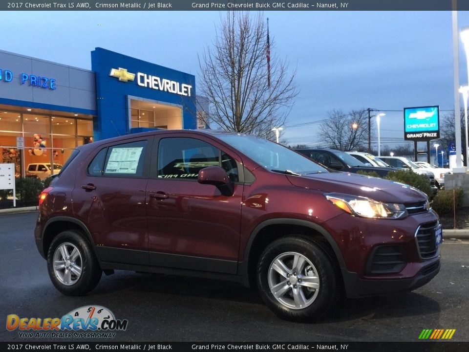 2017 Chevrolet Trax LS AWD Crimson Metallic / Jet Black Photo #3