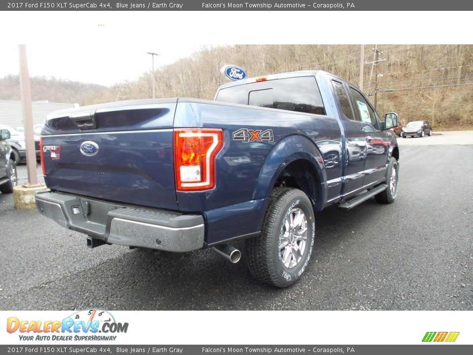 2017 Ford F150 XLT SuperCab 4x4 Blue Jeans / Earth Gray Photo #5