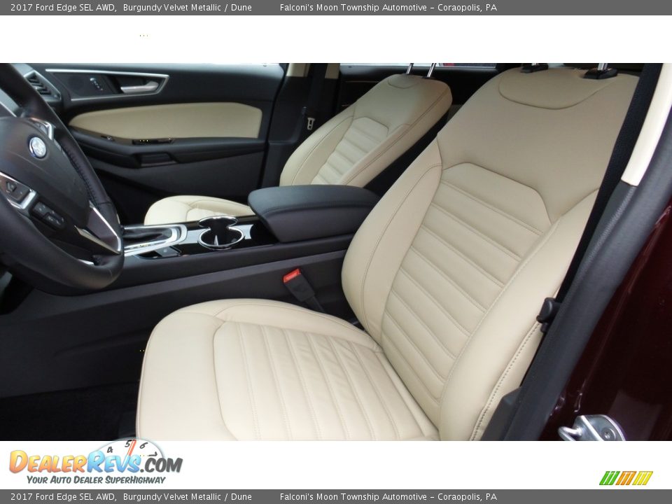 Front Seat of 2017 Ford Edge SEL AWD Photo #10