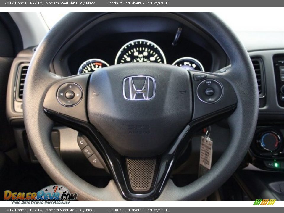 2017 Honda HR-V LX Modern Steel Metallic / Black Photo #11