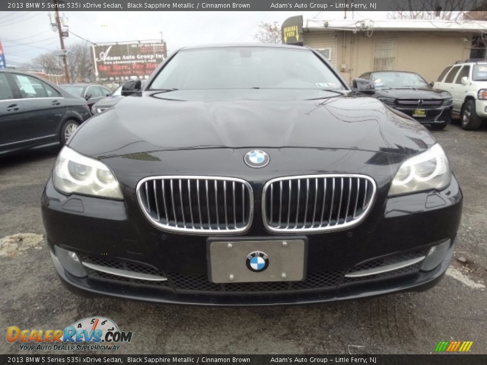 2013 BMW 5 Series 535i xDrive Sedan Black Sapphire Metallic / Cinnamon Brown Photo #2