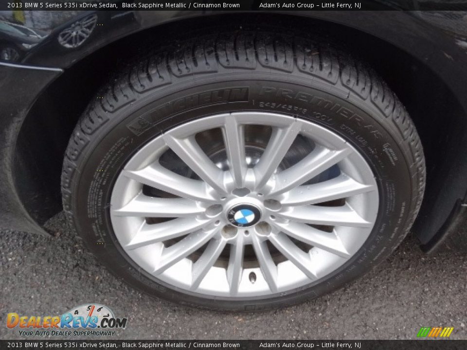 2013 BMW 5 Series 535i xDrive Sedan Black Sapphire Metallic / Cinnamon Brown Photo #9