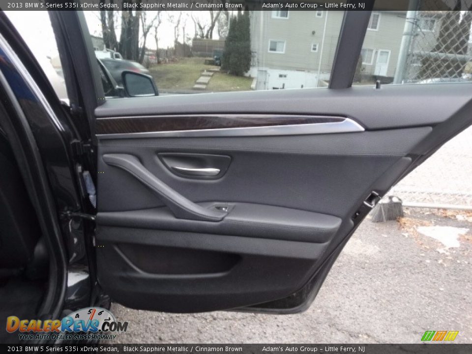 2013 BMW 5 Series 535i xDrive Sedan Black Sapphire Metallic / Cinnamon Brown Photo #17