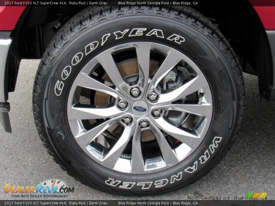 2017 Ford F150 XLT SuperCrew 4x4 Ruby Red / Earth Gray Photo #9