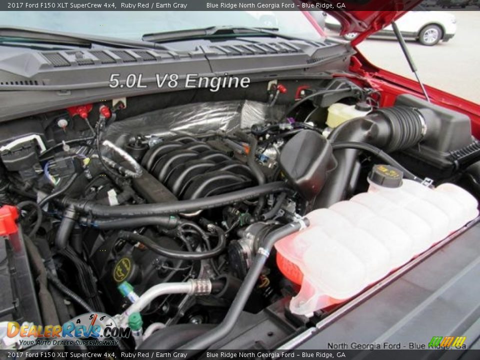 2017 Ford F150 XLT SuperCrew 4x4 Ruby Red / Earth Gray Photo #10