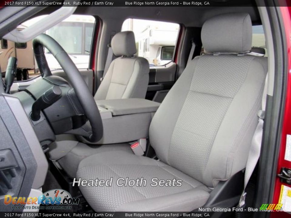 2017 Ford F150 XLT SuperCrew 4x4 Ruby Red / Earth Gray Photo #11