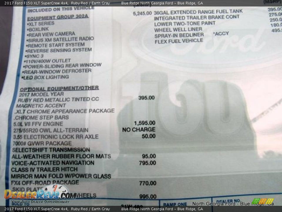 2017 Ford F150 XLT SuperCrew 4x4 Ruby Red / Earth Gray Photo #30