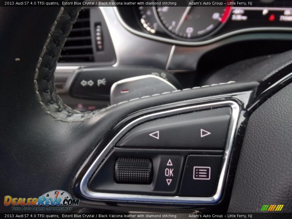 2013 Audi S7 4.0 TFSI quattro Estoril Blue Crystal / Black Valcona leather with diamond stitching Photo #35
