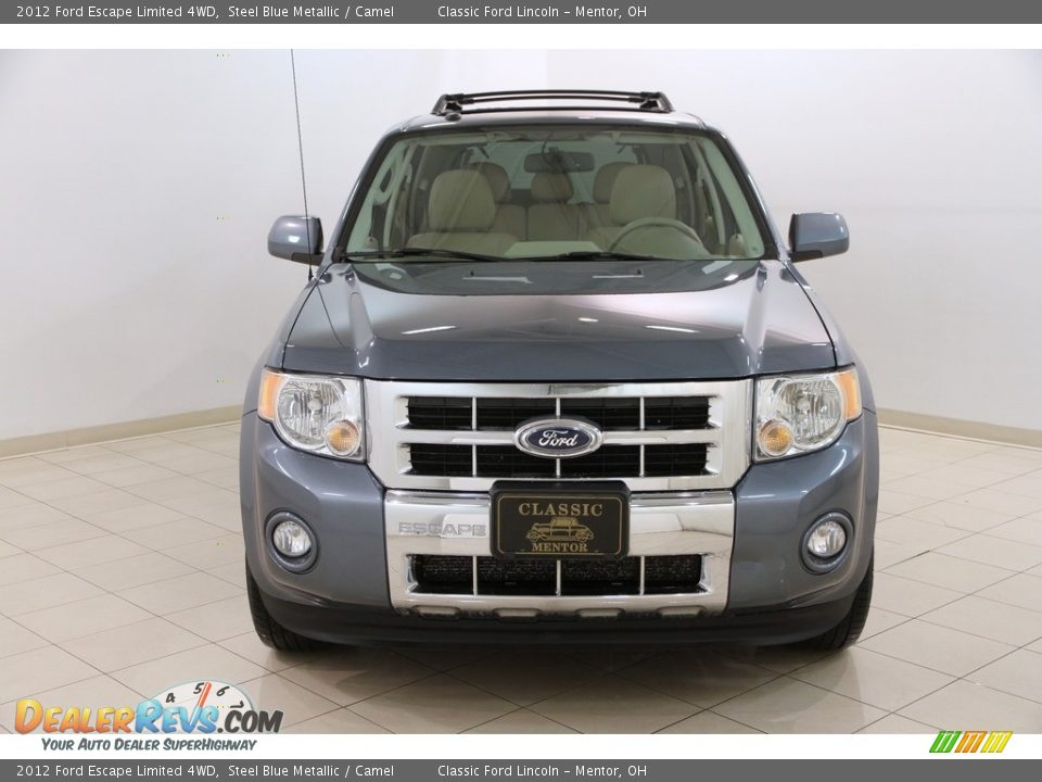 2012 Ford Escape Limited 4WD Steel Blue Metallic / Camel Photo #2