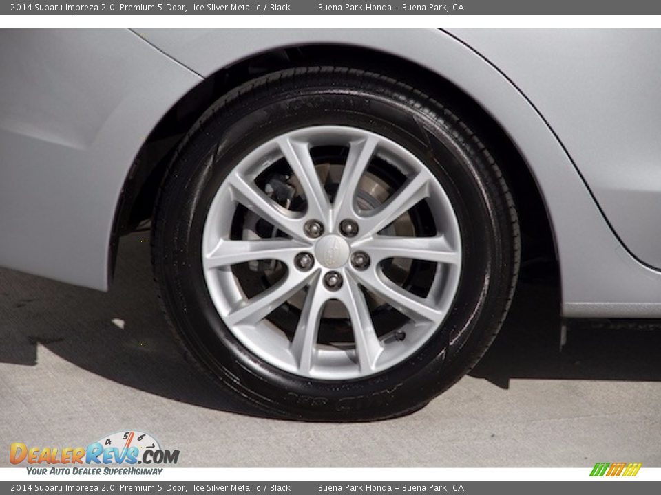 2014 Subaru Impreza 2.0i Premium 5 Door Ice Silver Metallic / Black Photo #25