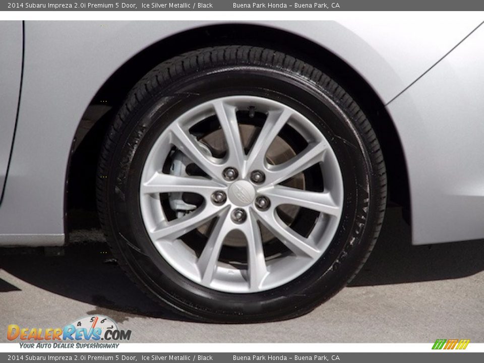 2014 Subaru Impreza 2.0i Premium 5 Door Ice Silver Metallic / Black Photo #26