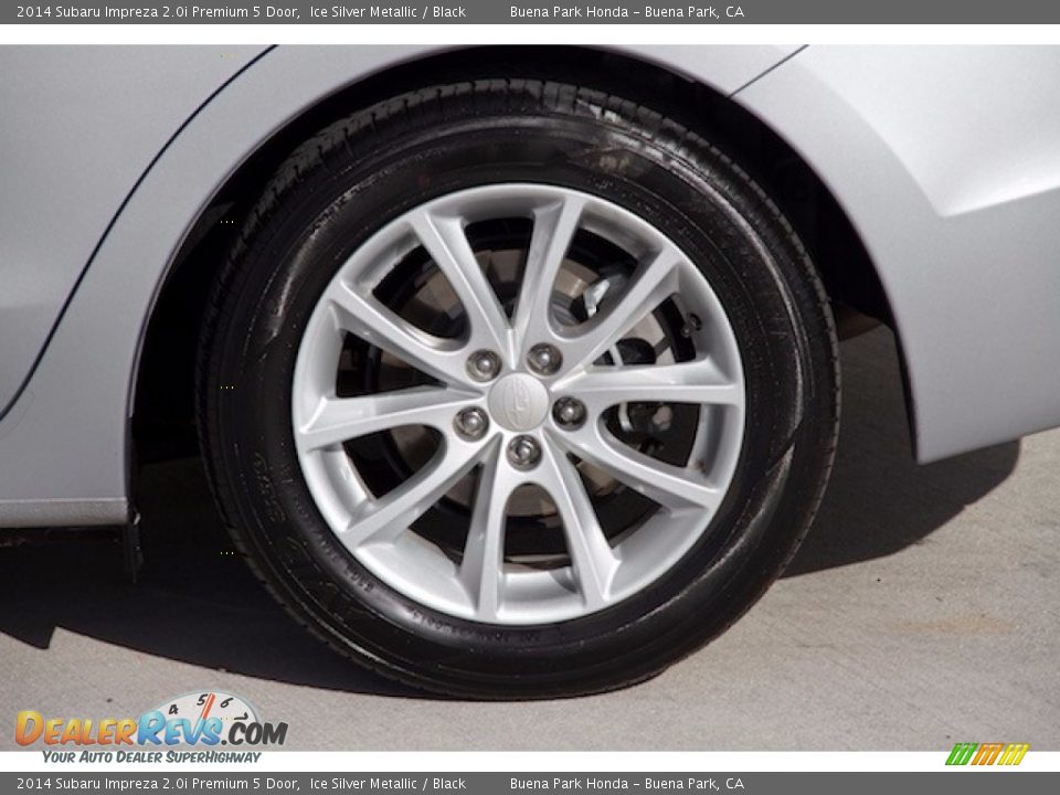 2014 Subaru Impreza 2.0i Premium 5 Door Ice Silver Metallic / Black Photo #27