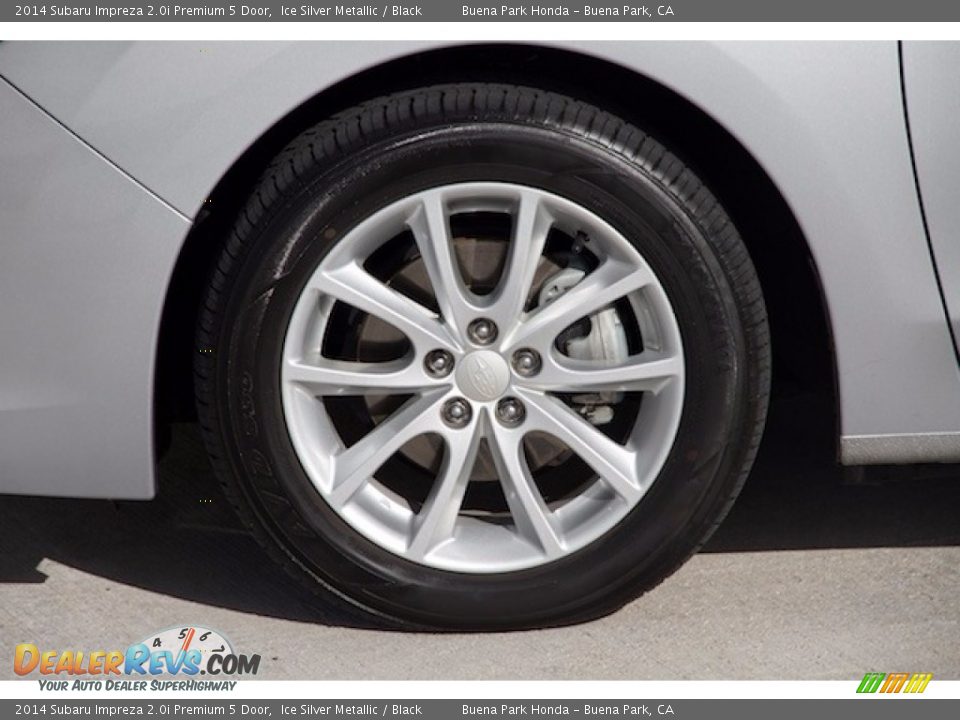 2014 Subaru Impreza 2.0i Premium 5 Door Ice Silver Metallic / Black Photo #28