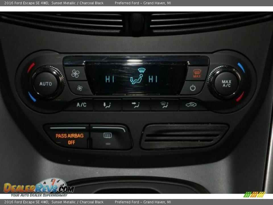 2016 Ford Escape SE 4WD Sunset Metallic / Charcoal Black Photo #17