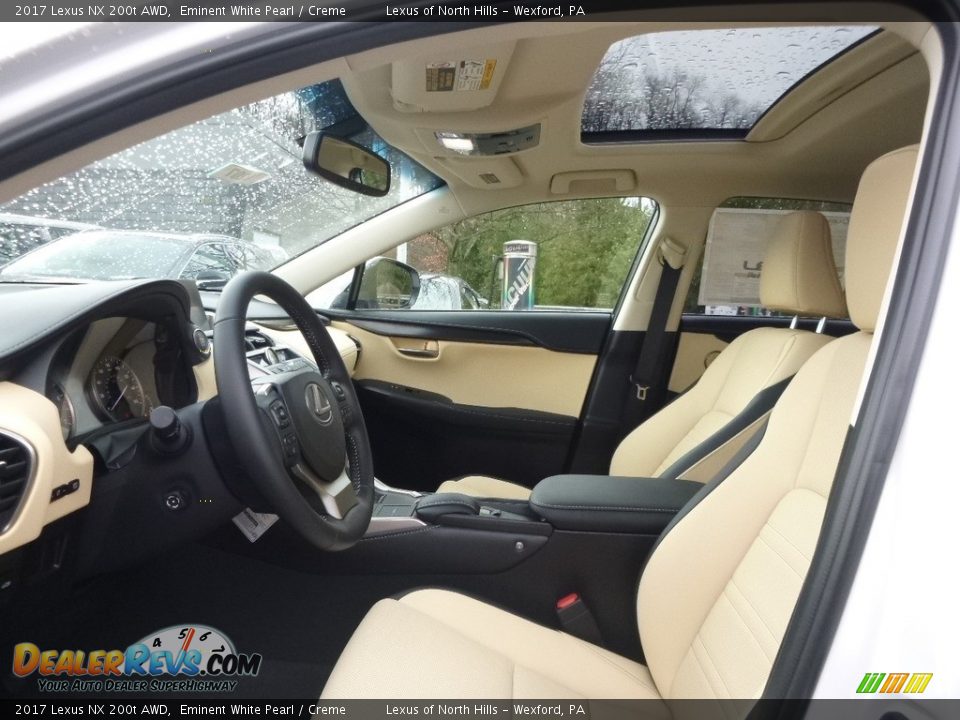 2017 Lexus NX 200t AWD Eminent White Pearl / Creme Photo #7