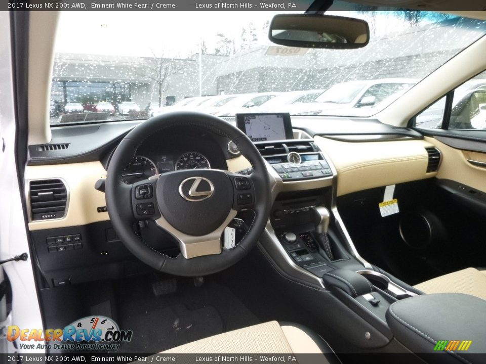 2017 Lexus NX 200t AWD Eminent White Pearl / Creme Photo #9