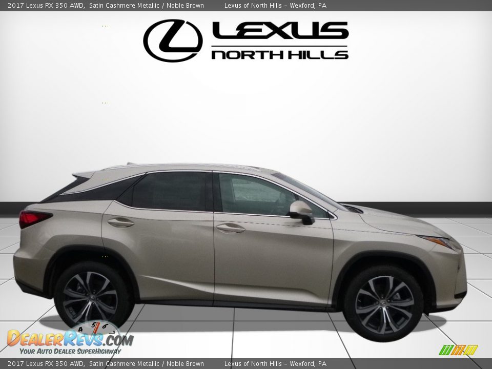 2017 Lexus RX 350 AWD Satin Cashmere Metallic / Noble Brown Photo #2