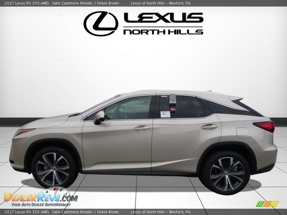 2017 Lexus RX 350 AWD Satin Cashmere Metallic / Noble Brown Photo #3