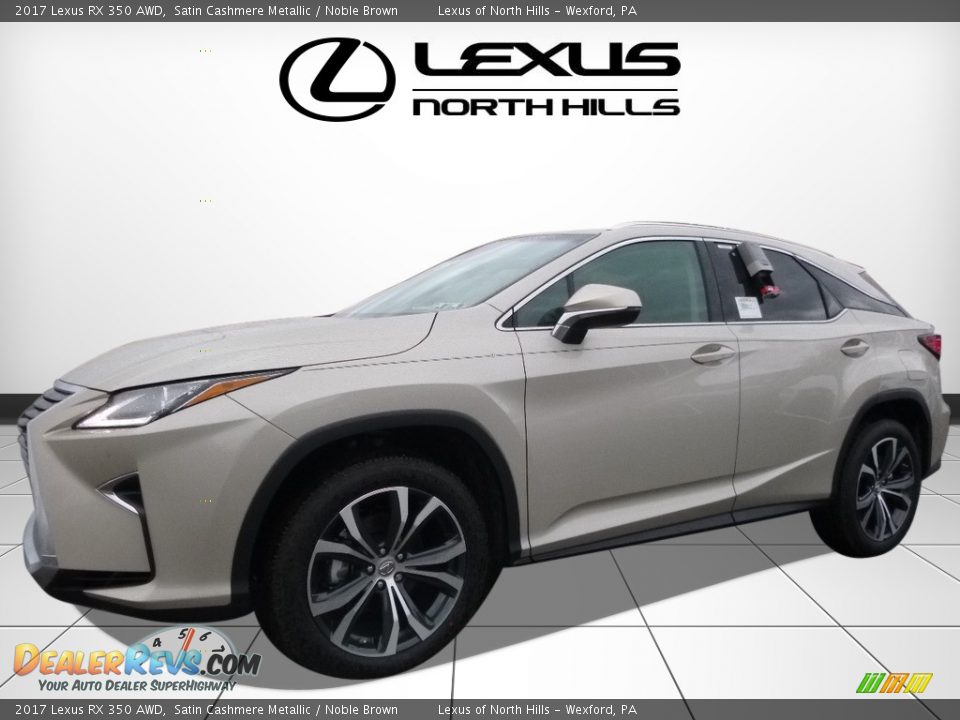 2017 Lexus RX 350 AWD Satin Cashmere Metallic / Noble Brown Photo #4