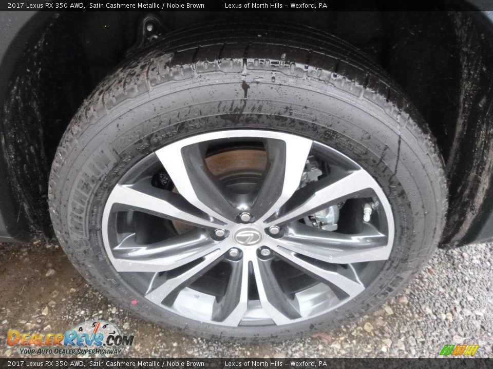 2017 Lexus RX 350 AWD Satin Cashmere Metallic / Noble Brown Photo #5