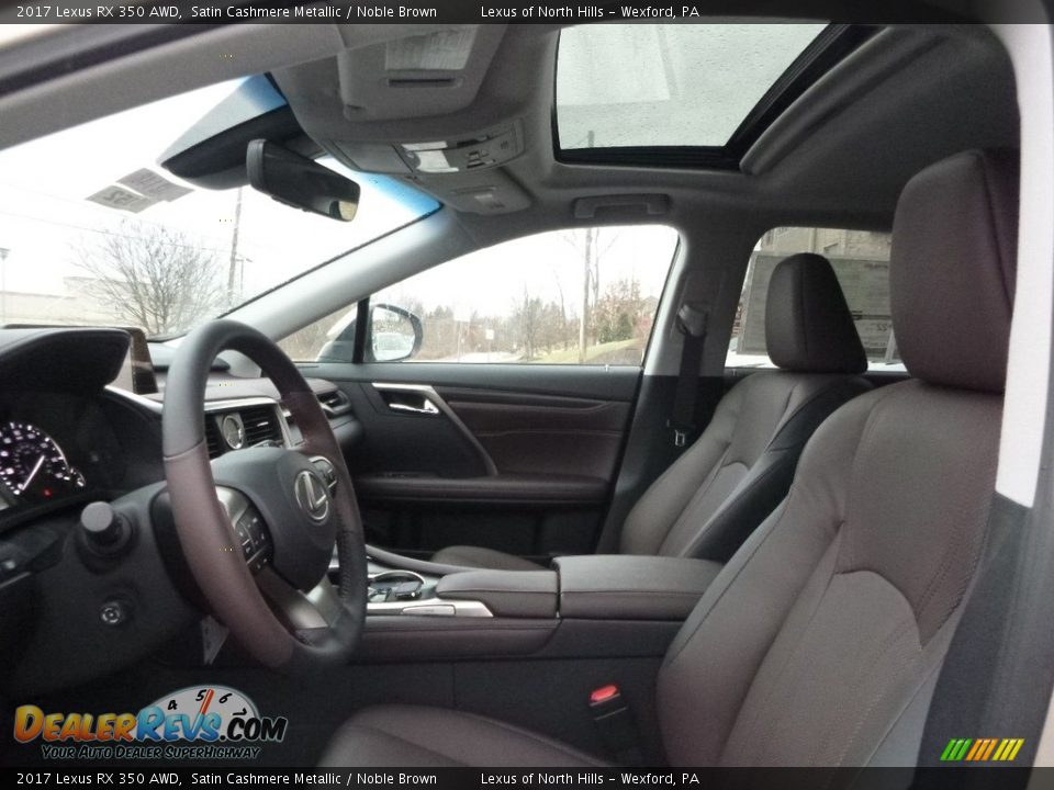 2017 Lexus RX 350 AWD Satin Cashmere Metallic / Noble Brown Photo #7