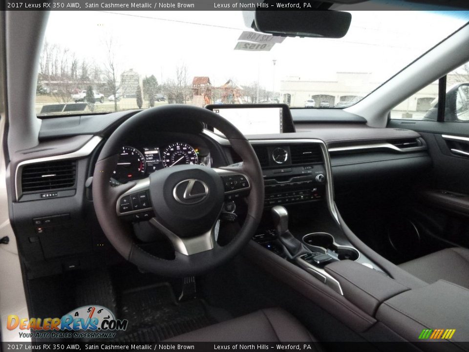 2017 Lexus RX 350 AWD Satin Cashmere Metallic / Noble Brown Photo #9