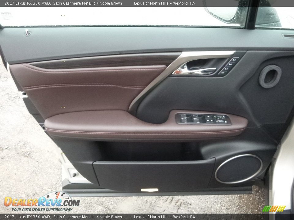 2017 Lexus RX 350 AWD Satin Cashmere Metallic / Noble Brown Photo #10