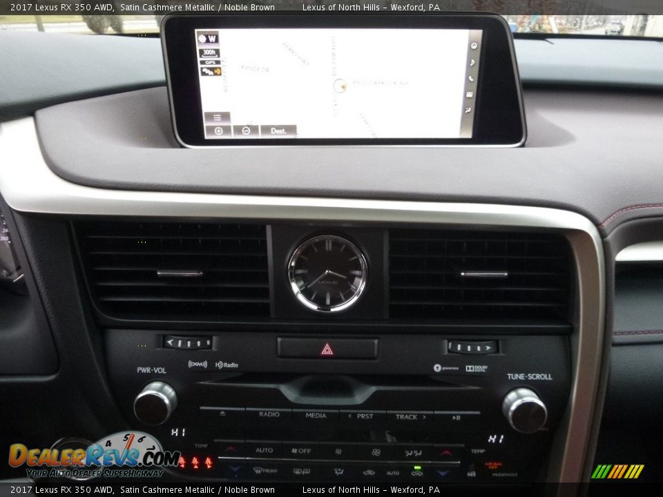 2017 Lexus RX 350 AWD Satin Cashmere Metallic / Noble Brown Photo #13