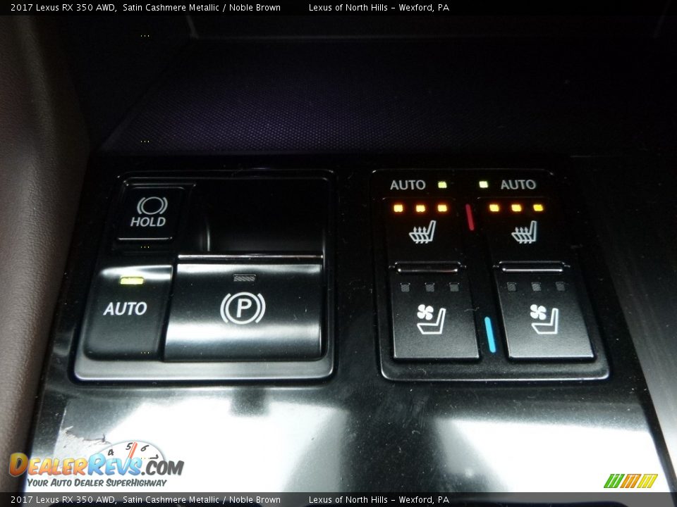 2017 Lexus RX 350 AWD Satin Cashmere Metallic / Noble Brown Photo #14