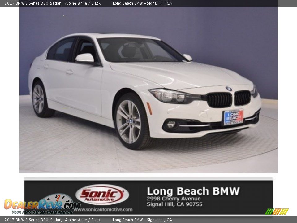 2017 BMW 3 Series 330i Sedan Alpine White / Black Photo #1