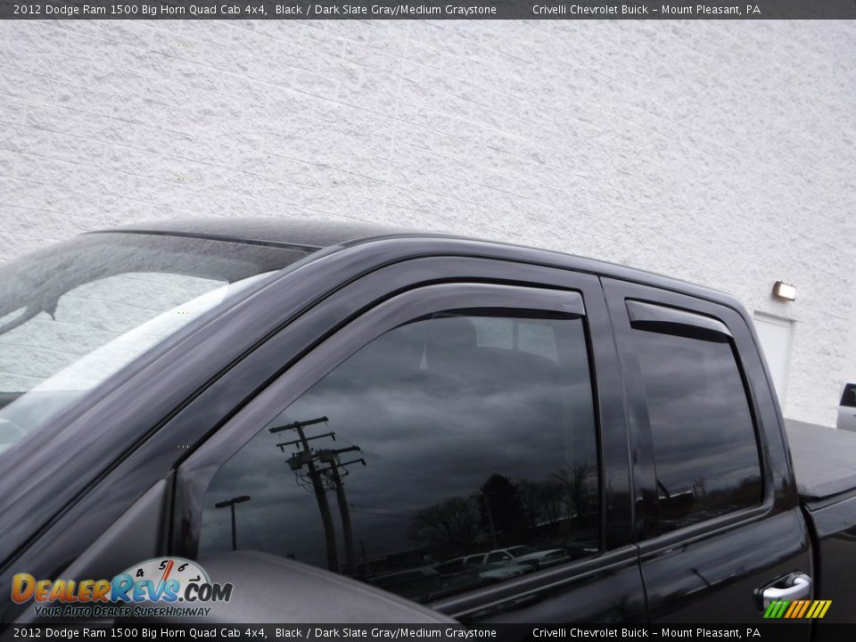 2012 Dodge Ram 1500 Big Horn Quad Cab 4x4 Black / Dark Slate Gray/Medium Graystone Photo #5