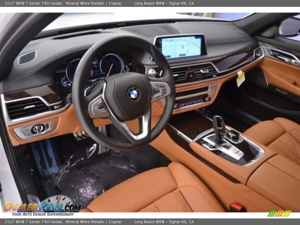 Cognac Interior - 2017 BMW 7 Series 740i Sedan Photo #7