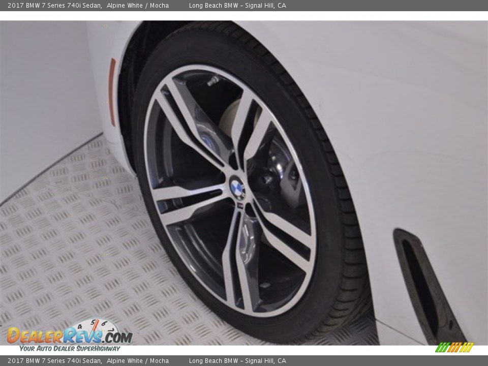 2017 BMW 7 Series 740i Sedan Alpine White / Mocha Photo #6