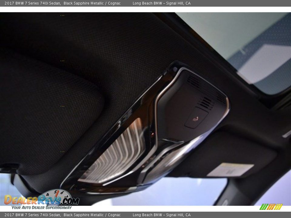 2017 BMW 7 Series 740i Sedan Black Sapphire Metallic / Cognac Photo #13