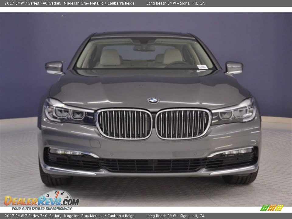 2017 BMW 7 Series 740i Sedan Magellan Gray Metallic / Canberra Beige Photo #2