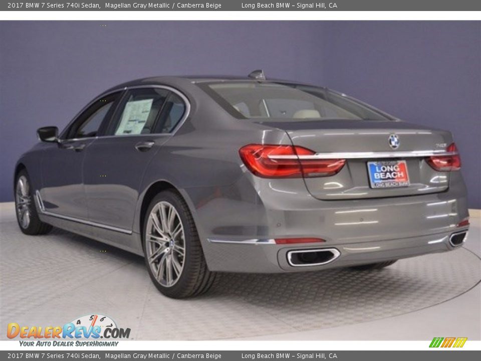 2017 BMW 7 Series 740i Sedan Magellan Gray Metallic / Canberra Beige Photo #4