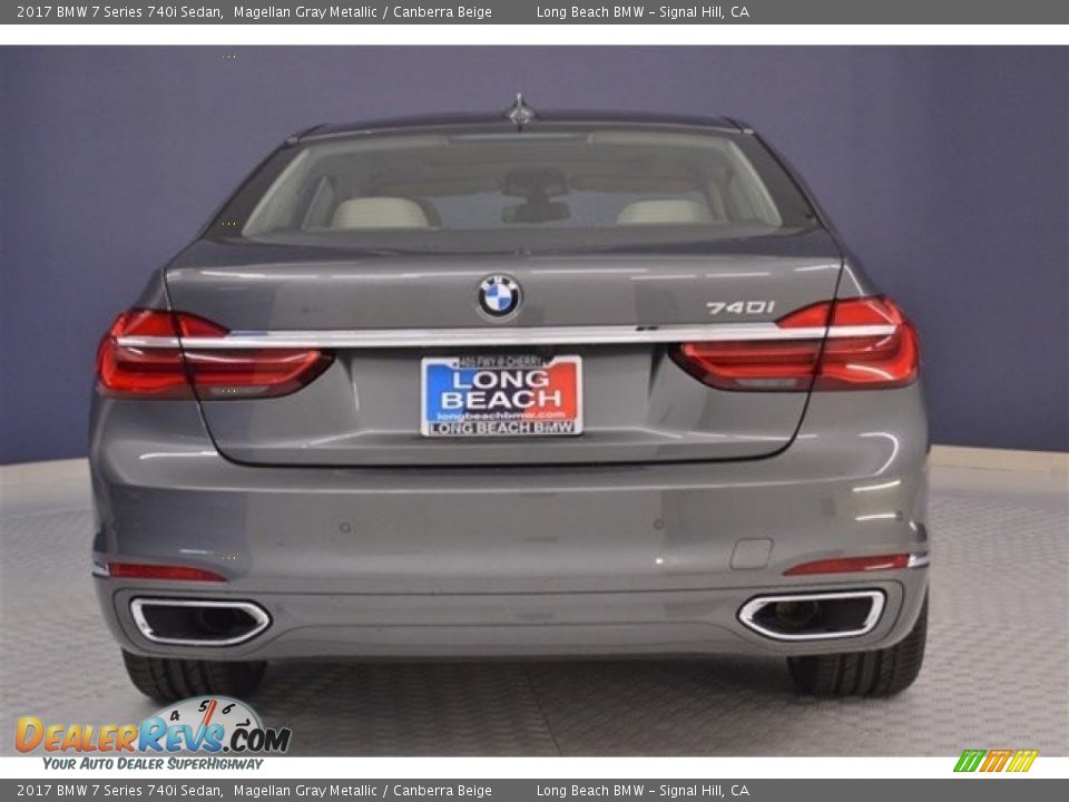 2017 BMW 7 Series 740i Sedan Magellan Gray Metallic / Canberra Beige Photo #5