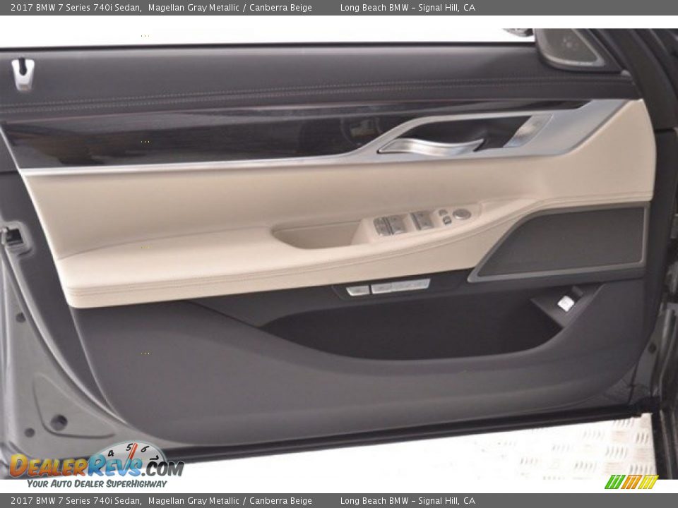 2017 BMW 7 Series 740i Sedan Magellan Gray Metallic / Canberra Beige Photo #10