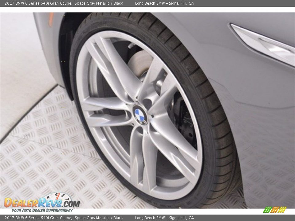 2017 BMW 6 Series 640i Gran Coupe Space Gray Metallic / Black Photo #6