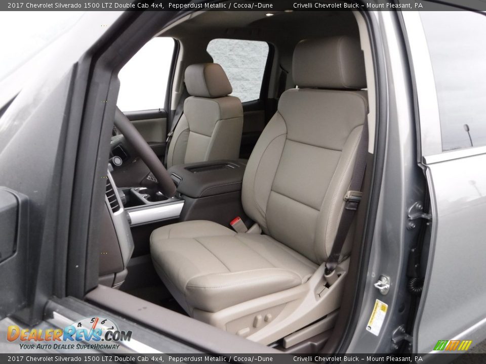 Front Seat of 2017 Chevrolet Silverado 1500 LTZ Double Cab 4x4 Photo #15