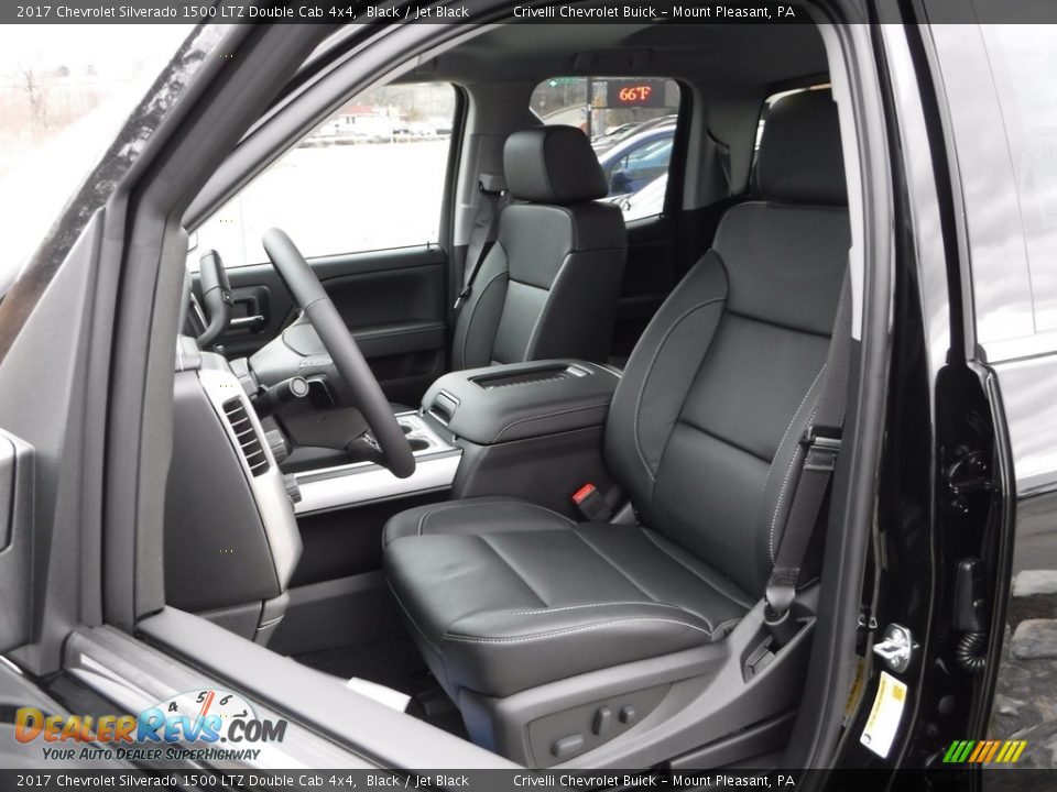 2017 Chevrolet Silverado 1500 LTZ Double Cab 4x4 Black / Jet Black Photo #17