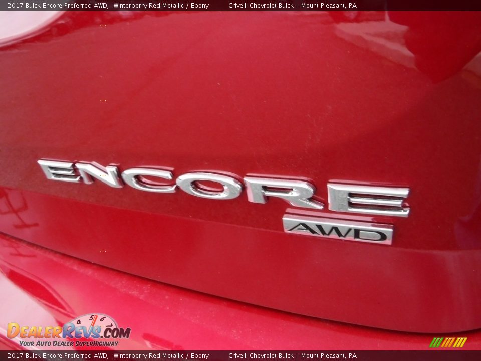 2017 Buick Encore Preferred AWD Winterberry Red Metallic / Ebony Photo #7